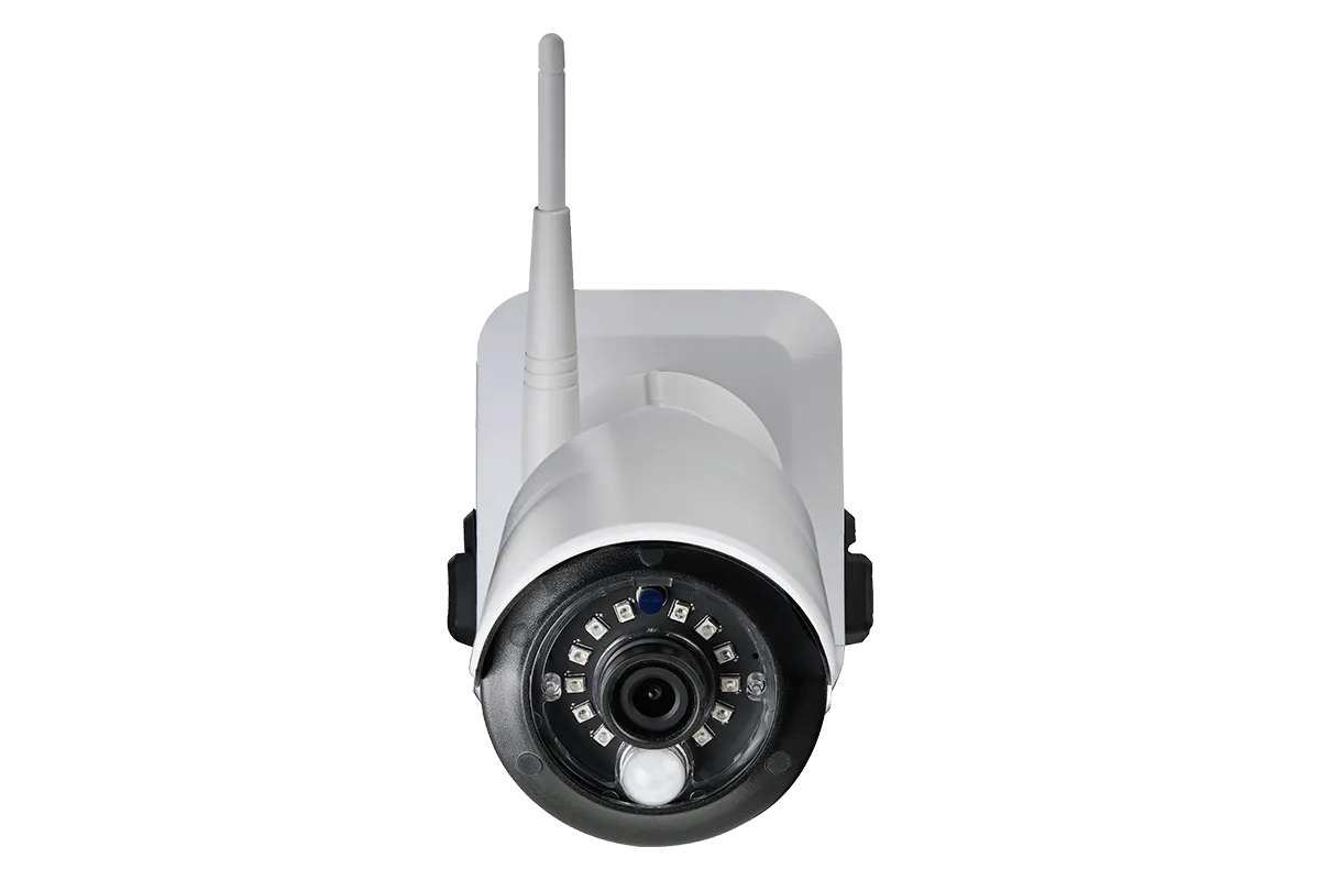 1080p Wire Free Camera System, featuring 6 Battery Powered White Outdoor Cameras and 16GB DVR