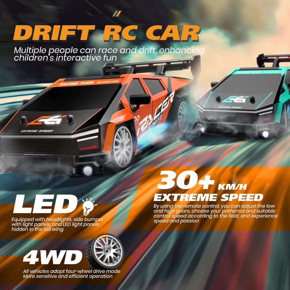 1/24 RC Drift Car 30KM/H GTR Racing Fast RC Car 4WD Electric Remote Control Car Toys