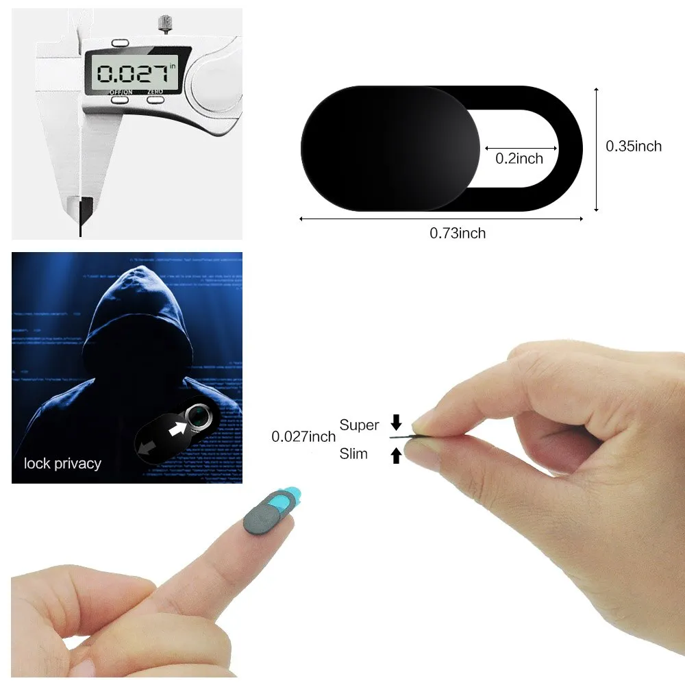 1/5/10/20 Pcs Webcam Cover Laptop Camera Cover Slider Phone Antispy For iPad PC Macbook Tablet lenses Privacy Sticker