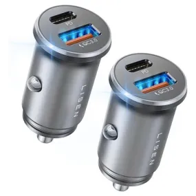 2-Pack 54W Dual-Port Fast Charging Car Charger