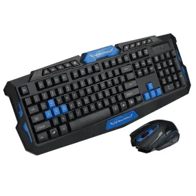 2.4G Wireless Gaming keyboard and Mouse Set Bundle Computer PC Multimedia Gamer