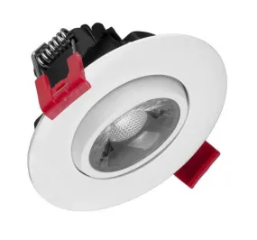 3-inch LED Gimbal Recessed Downlight in White, 2700K