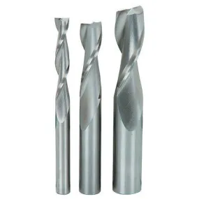 3 Piece Spiral End Cutter Cutting Bit Tool Set Kit for Router Drilling Mortising