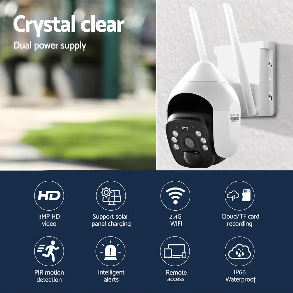 3MP WiFi Security Camera with Solar Panel, Night Vision - UL-Tech