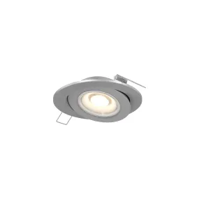 4" Flat Gimbal CCT LED Recessed Trim