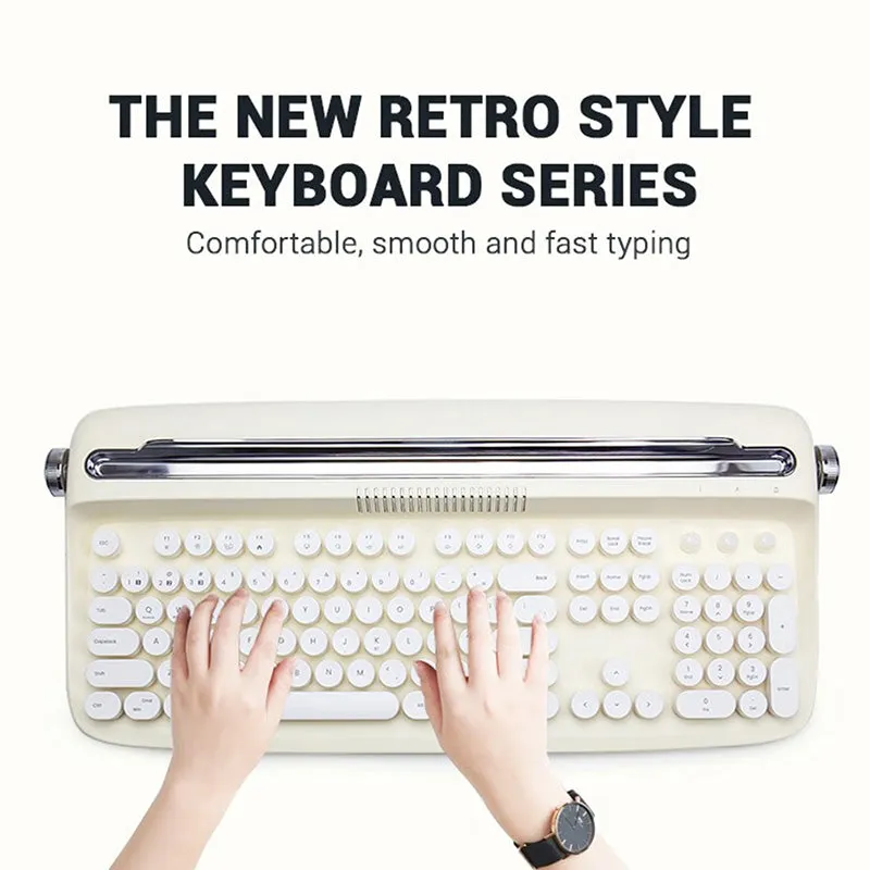 ACGAM ACTTO B503 Typewriter Retro Bluetooth Membrane Keyboard