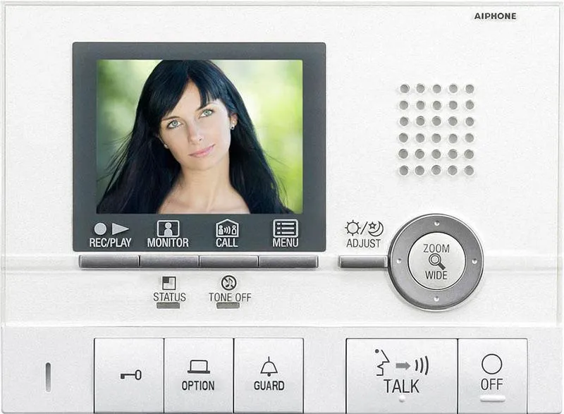 Aiphone GT-2C Hands-Free Color Video Tenant Station W/ Pic. Memory, Suite Security, Internal Communication With GT-2H