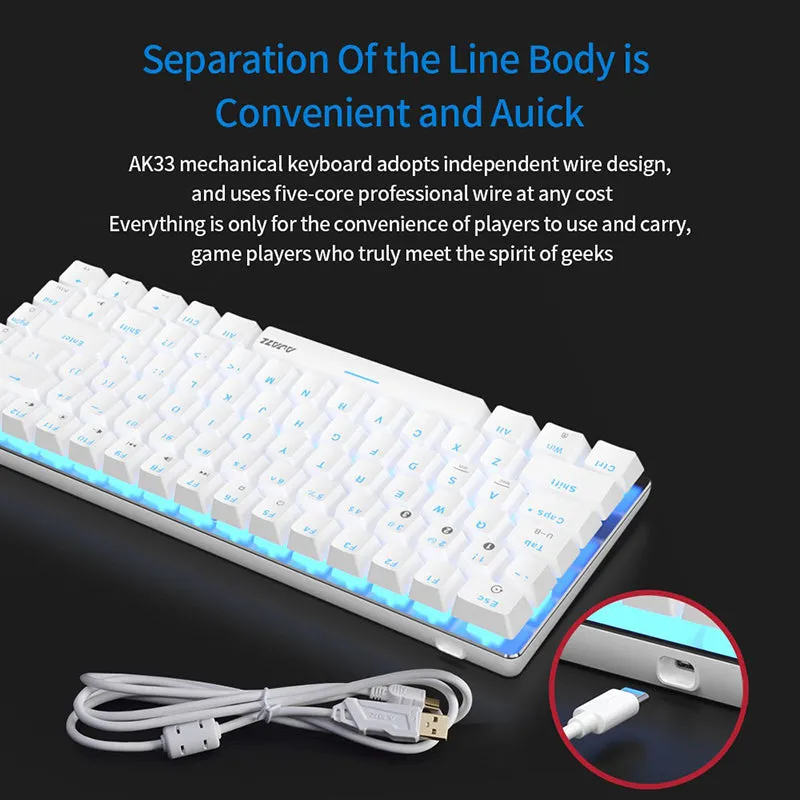 Ajazz AK33 Hot-swappable Mechanical Keyboard