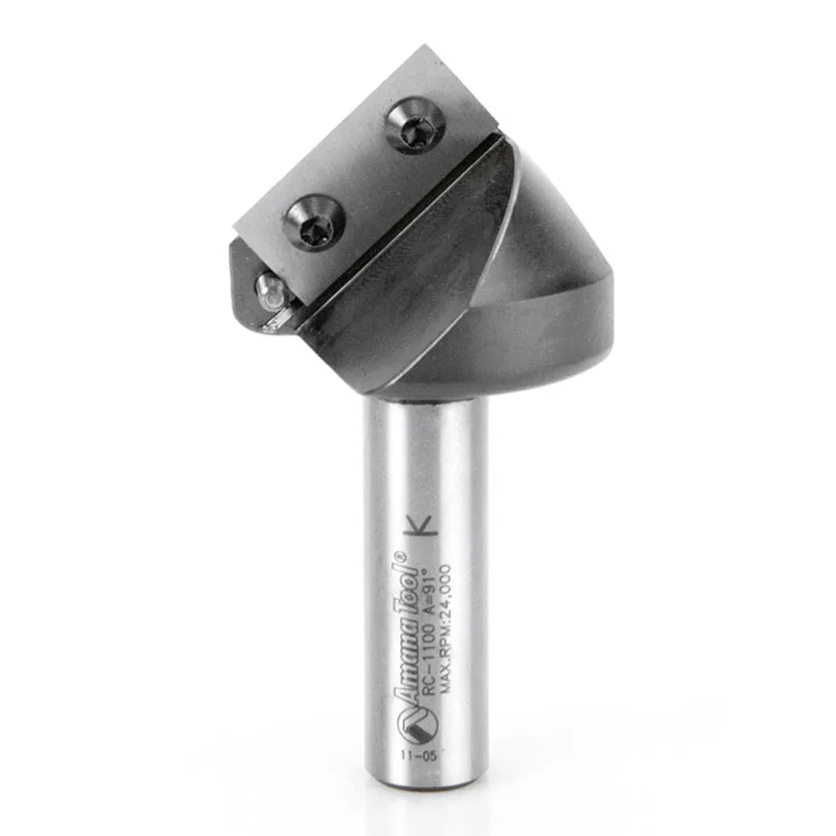 Amana 91 Degree V-Groove Router Bit with Carbide Insert RC-1100