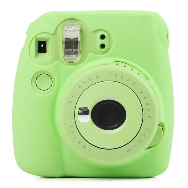 AMZER Fluorescent Soft Silicone Protective Case for FUJIFILM instax mini 9 / mini 8  / mini 8 (Random Color) - pack of 2