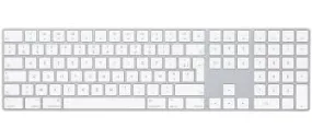 Apple Magic Keyboard With Numeric Keypad - Keyboard - Wireless - Bluetooth - Azerty - French - Silver