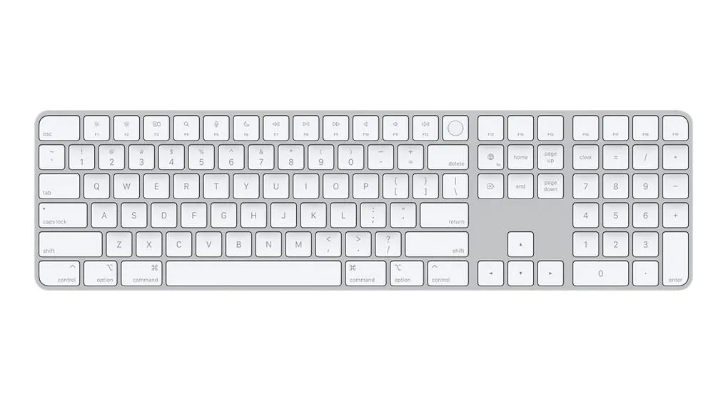 Apple Magic Keyboard With Touch Id And Numeric Keypad - Keyboard - Wireless - Bluetooth, Usb-C - Qwerty - Us