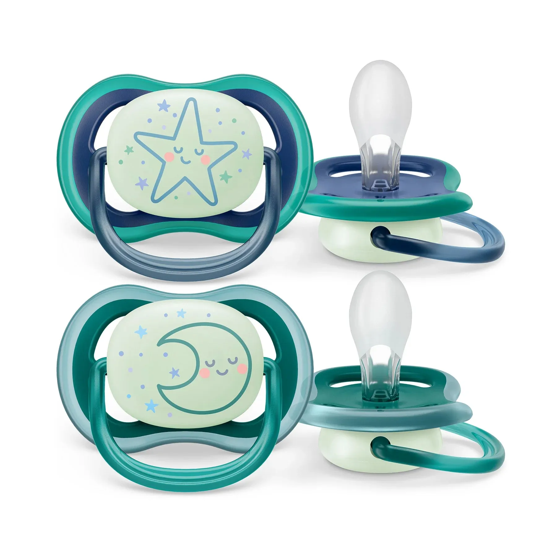 Avent Ultra Air Pacifier Nighttime 6-18m 2pc