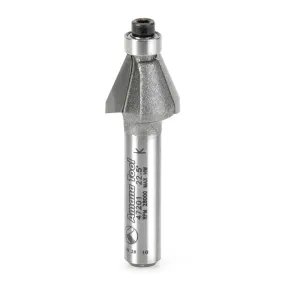 Bevel Trim Router Bit | 22°x 1⁄2 Dia x 3⁄8 x 1⁄4" Shank with BB | 47201 | 738685472019