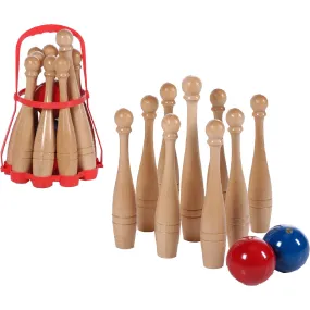 Bowling Set with Carrying Basket