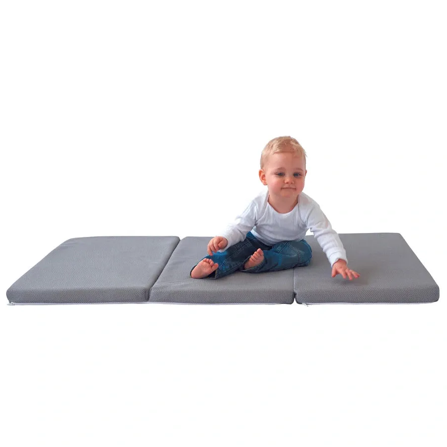 Candide Air  Foldable Travel Mattress - 120 x 60 x 4 cm (Grey)