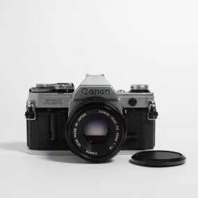 Canon AE-1 w/ 50mm FD f/1.8 body no. 4849142 -- fresh CLA