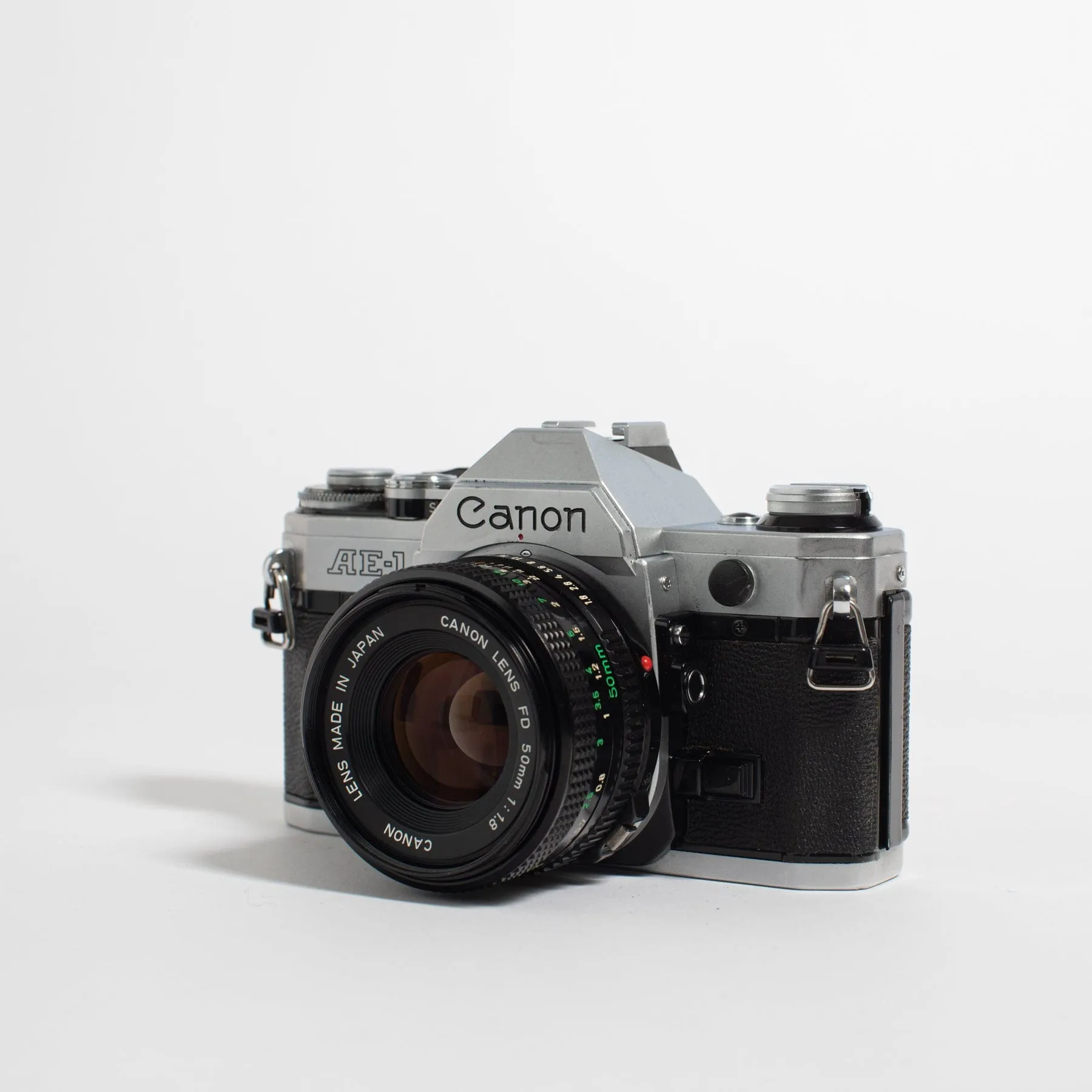 Canon AE-1 w/ 50mm FD f/1.8 body no. 4849142 -- fresh CLA