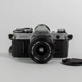 Canon AE-1 w/ FD 28mm f/2.8 lens recent CLA