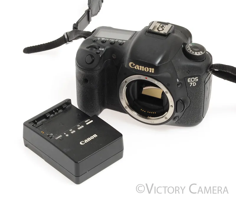 Canon EOS 7D 18MP Digital SLR Camera Body & Charger