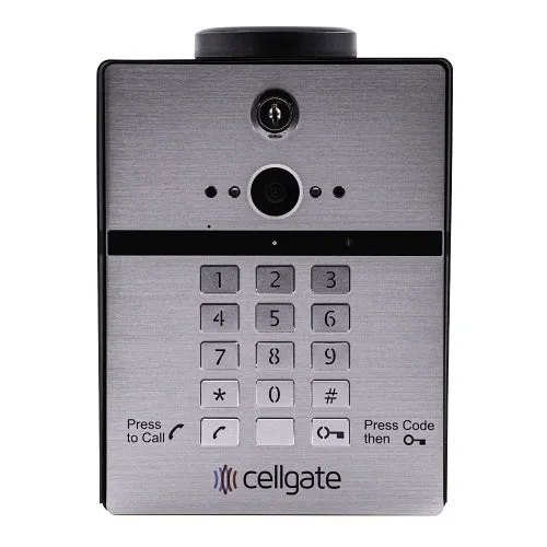 Cellgate AA1TP-VZN W410 VZN Smart Telephone Entry System for Single Family Homes or Commercial Applications, Pedestal-Mount, TrueCloud Connect Cloud Based Integration