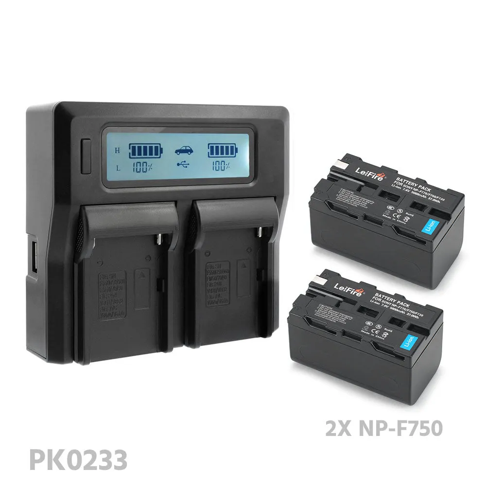 CGPro NP-F750/F770 5000mAh 7.4V Lithium-Ion Rechargeable Battery