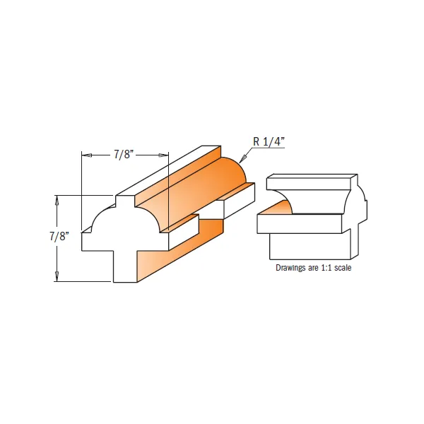 CMT 3 Piece Divided Light Door Carbide Tipped Router Bit Set