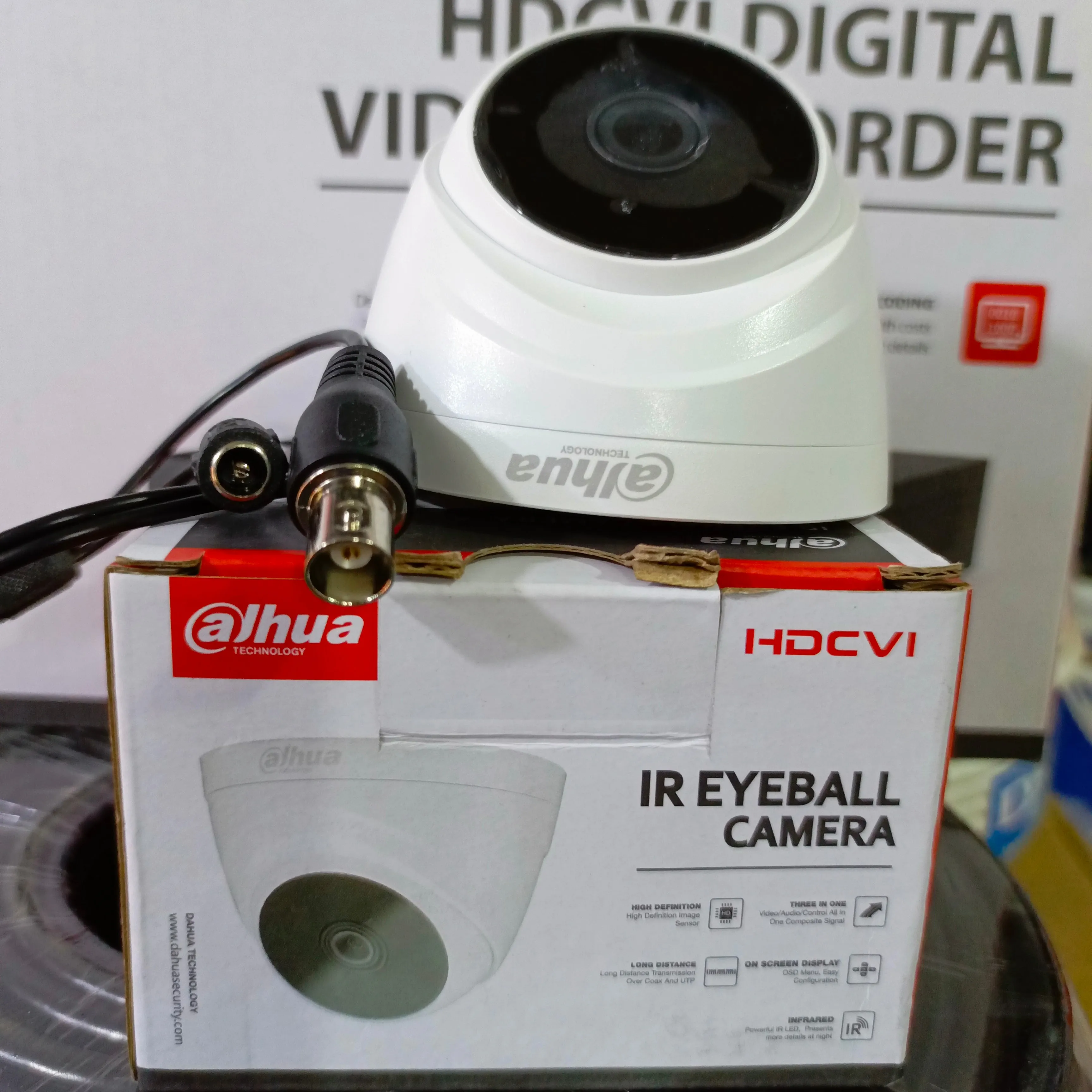 Dahua IR Eyeball HDCVI Color Turret Camera (2.8mm 2MP Lens) - Brand New