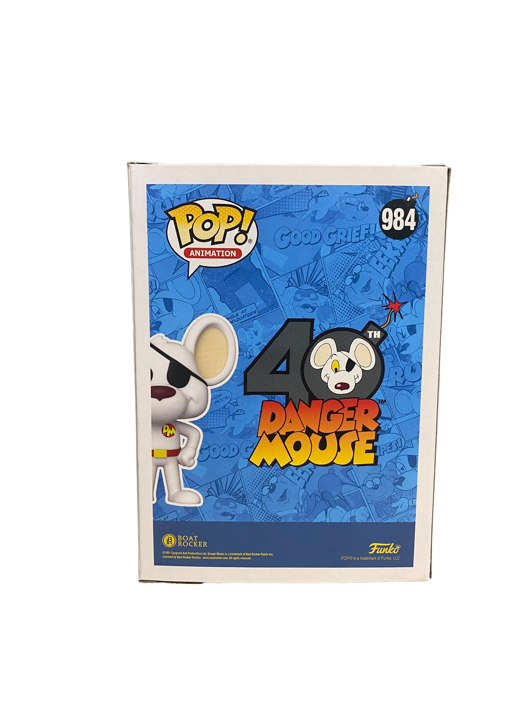 Danger Mouse #984 Funko Pop! - Danger Mouse - Virtual Funkon 2021 Official Convention Exclusive LE2000 Pcs - Condition 9.5/10