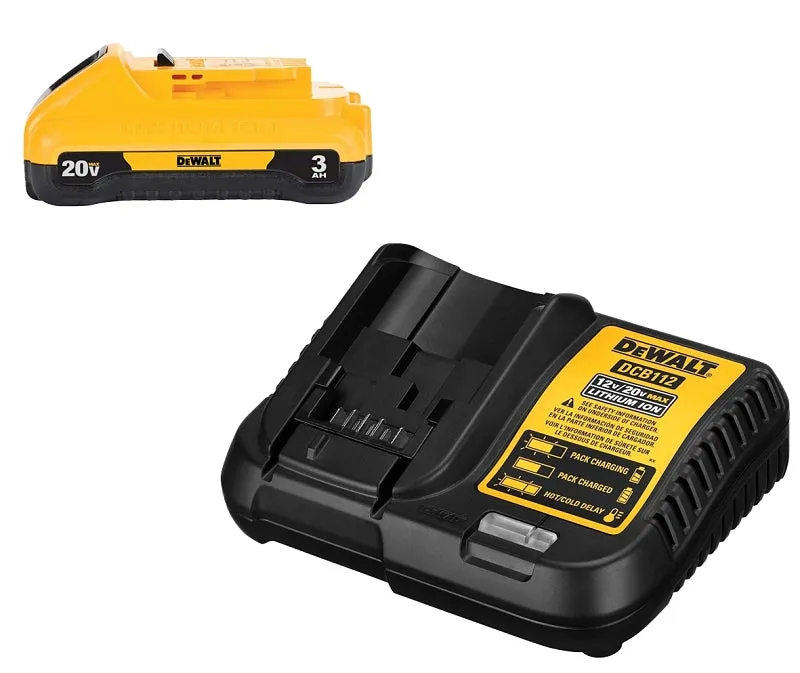 DeWALT DCB230C Power Tool Battery Kit, 20 V Input, 3 Ah, 1-Battery, Battery Included: Yes :CD 1: QUANTITY: 1