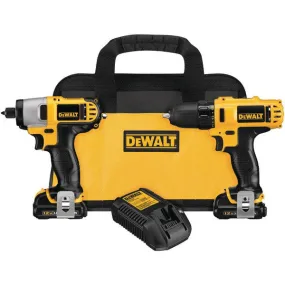 DEWALT DCK211S2 12-Volt Drill-Driver & Impact Driver Combo Kit