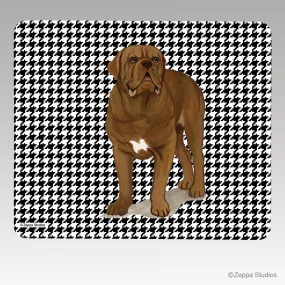 Dogue de Bordeaux Houndstooth Mouse Pad