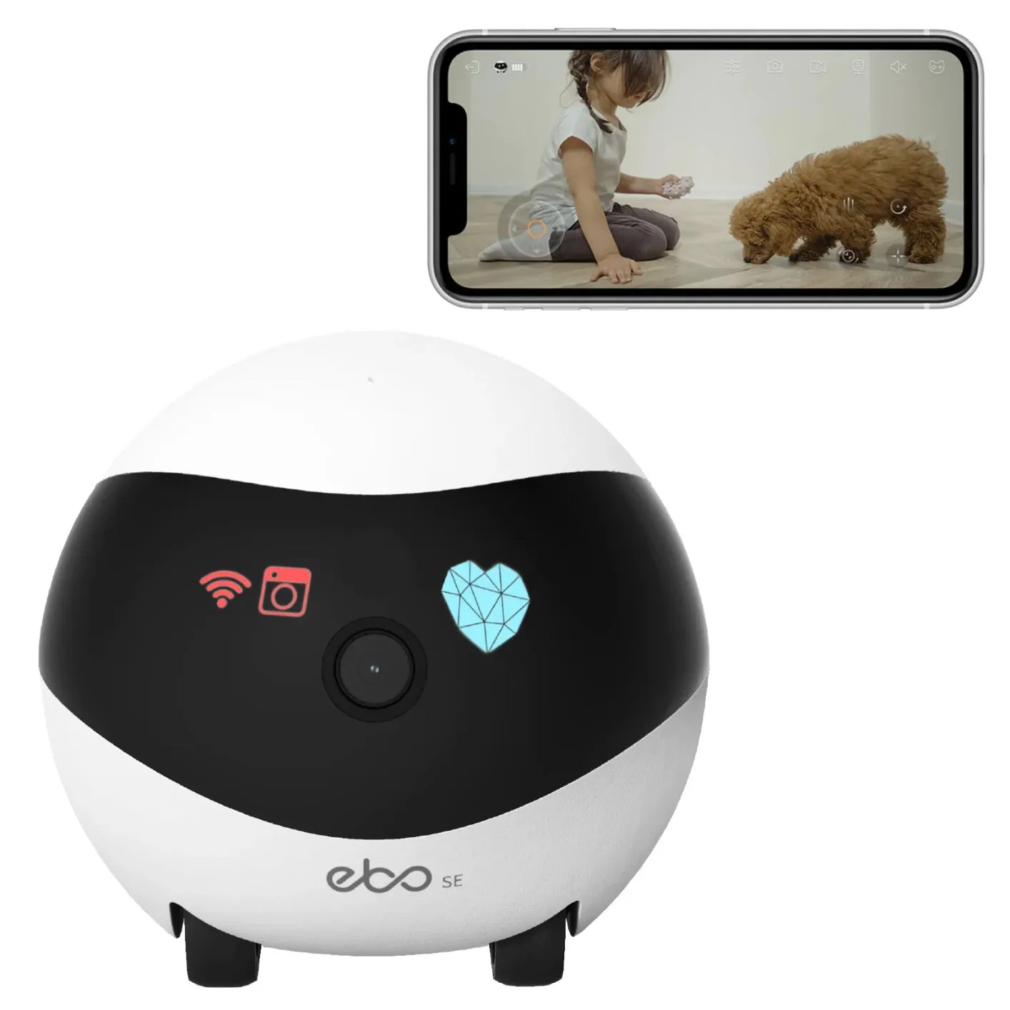 EBO Auto Cruise Pet Interactive IP Camera Video Monitor