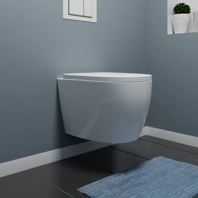 Elongated Wall-Hung Toilet 1.2 GPF in White (SEAT SOLD SEPARATELY)