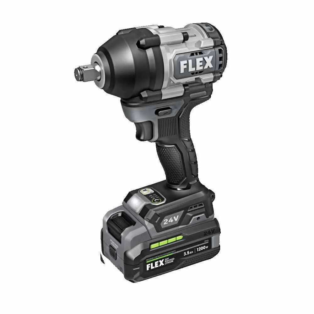 Flex FX1451-1F 1/2" Mid Torque Impact Wrench Stacked-Lithium Kit