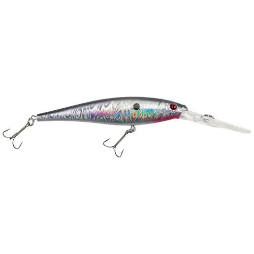 Flicker Minnow Pro Slick Hard Bait - 3 1-2" Length, 18'-23' Swimming Depth, 2 Hooks, Slick Mouse, Per 1