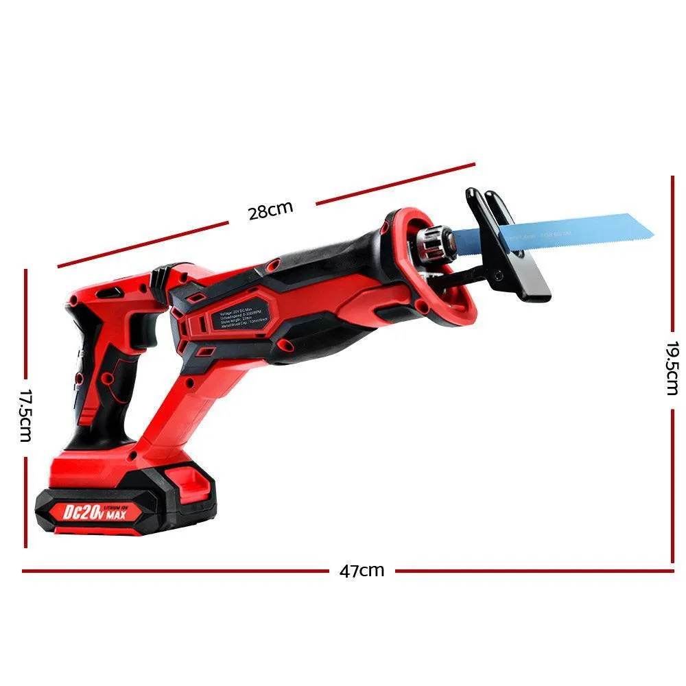 GIANTZ Cordless Reciprocating Saw Electric Corded 20V Lithium Sabre Saw Tool