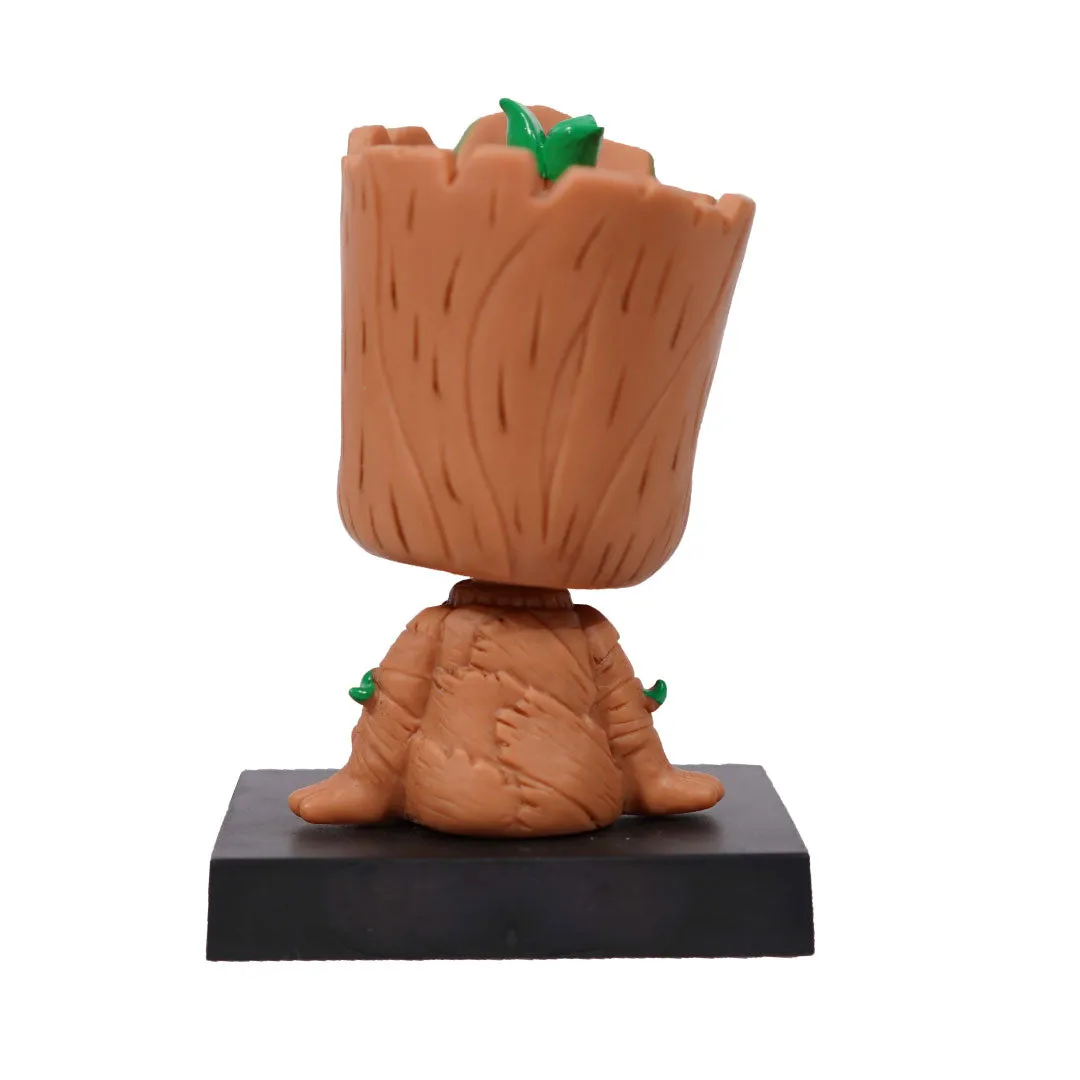 Groot Bobblehead With Mobile Holder For Cars, Work Desk | 14.5 CMS |