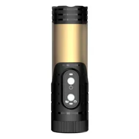 H68A HD 1080P WiFi Flashlight Waterproof Sports DV Camera Bike Motorcycle Helmet Camera(Golden)