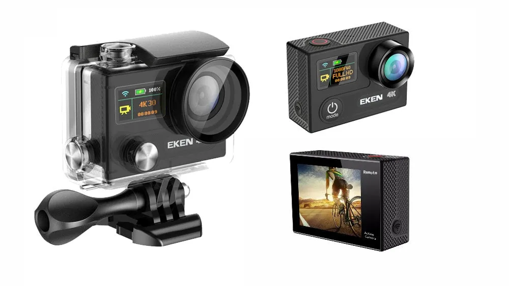 H8R PLUS Ultra HD Action Camera with 4K 30FPS Resolution and 2.0 Screen