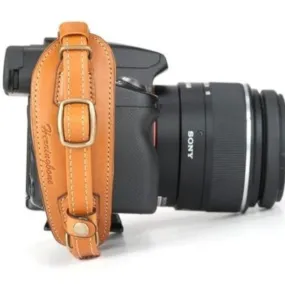 Handmade DSLR Leather Camera Wrist Strap - H110820