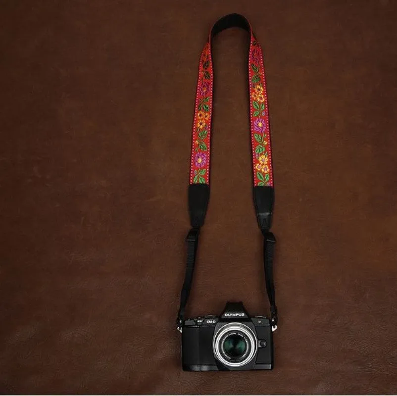 Handmade Leather Camera Strap in Brown-7522