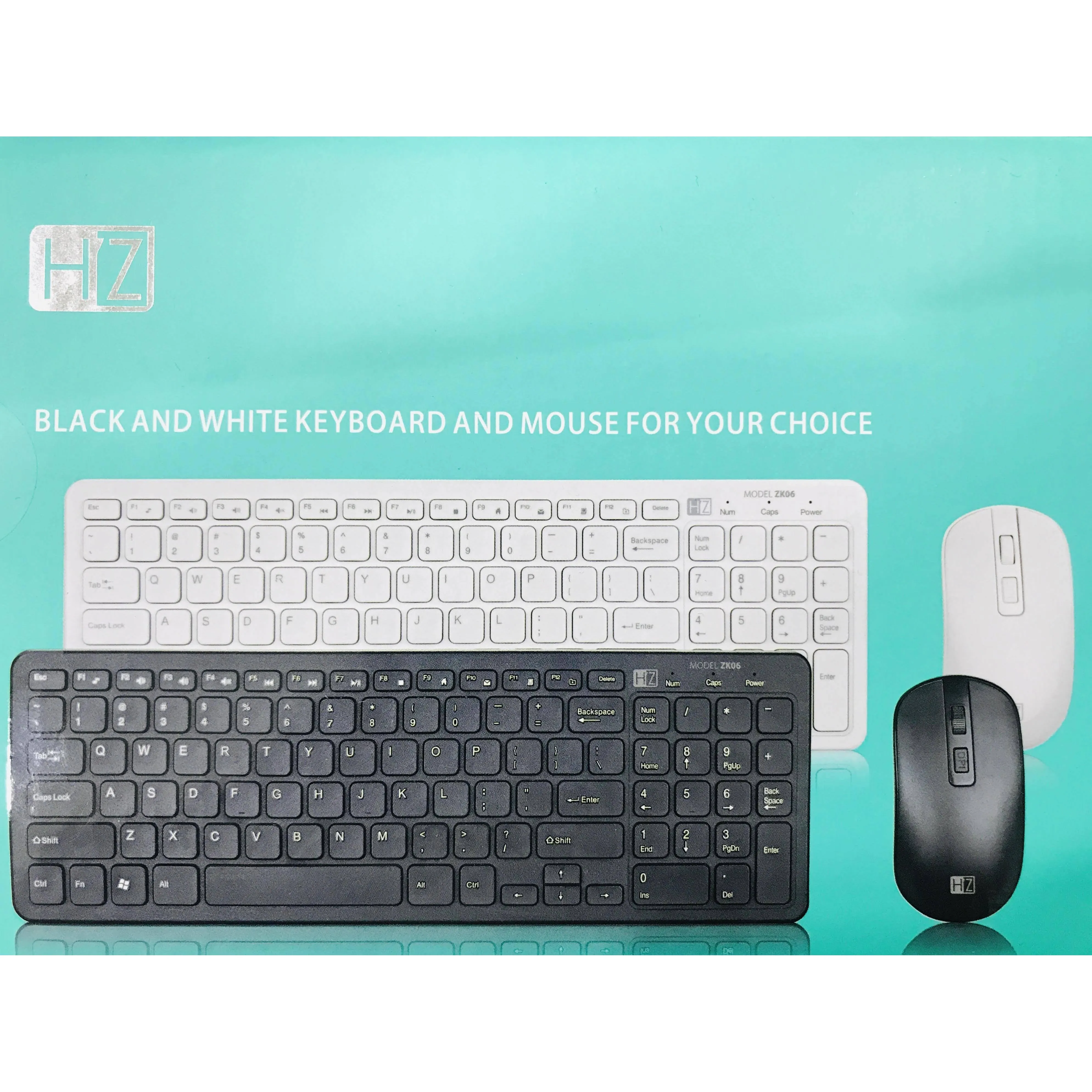 HeatZ ZK06 Arabic English Wireless Keyboard   Mouse