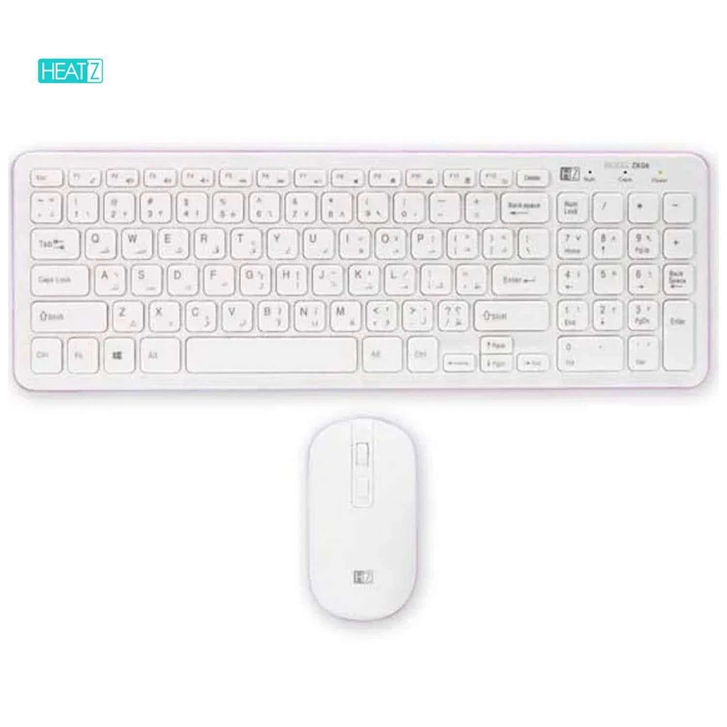 HeatZ ZK06 Arabic English Wireless Keyboard   Mouse