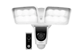 Home Monitoring Kit featuring Wi-Fi Floodlight Camera and 1080p HD Video Doorbell