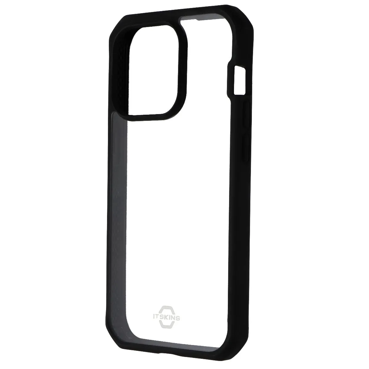 ITSKINS Hybrid_R Case for Apple iPhone 14 Pro - Clear / Solid Black