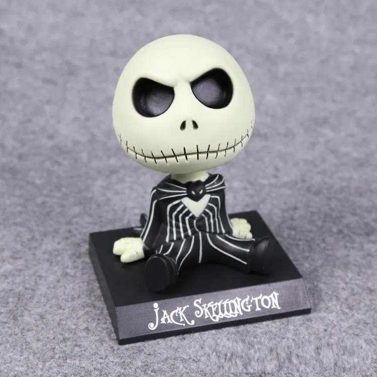 Jack Skellington Bobblehead With Mobile Holder For Cars |13 CM |