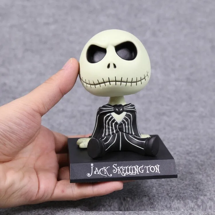 Jack Skellington Bobblehead With Mobile Holder For Cars |13 CM |