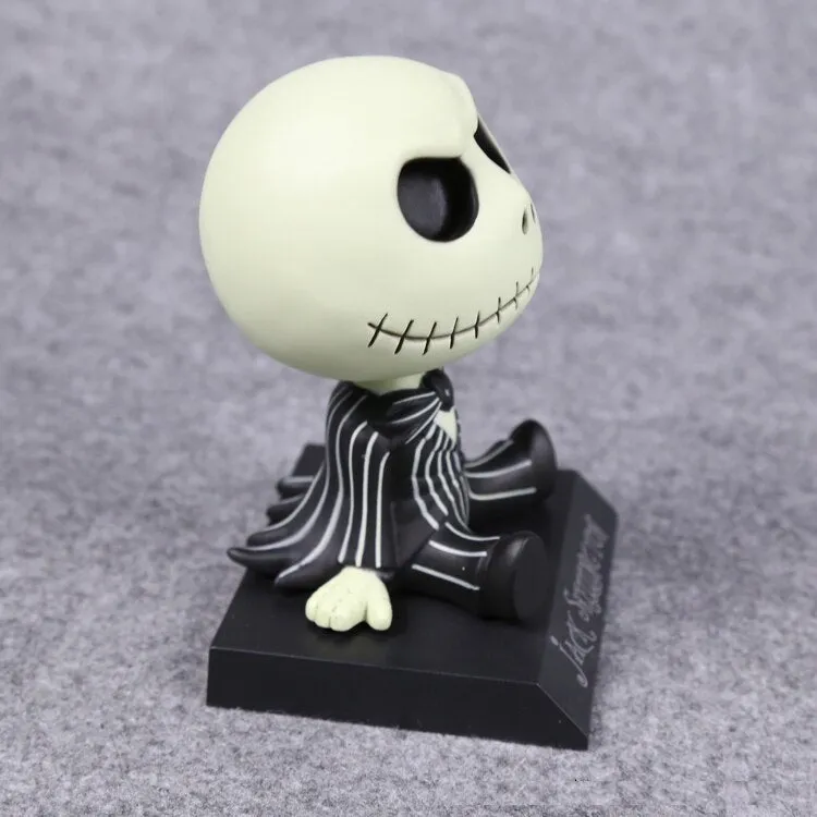 Jack Skellington Bobblehead With Mobile Holder For Cars |13 CM |