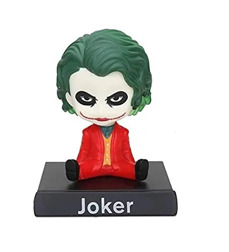 Joker (Red) Bobblehead With Mobile Holder For Cars |14.5 CM |